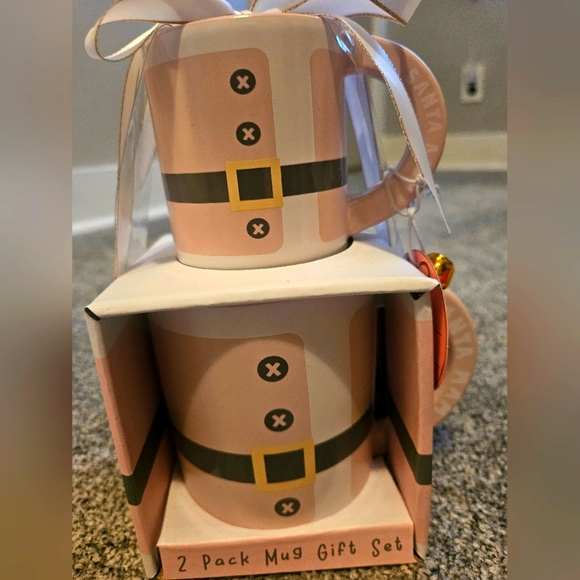 Santa Baby & Santa Mama PINK Mug Set of 2 Christmas Adorable Gift Idea - Picture 4 of 4